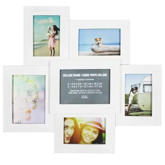 6 Opening White Collage Frame by Studio D&eacute;cor&reg; {1}