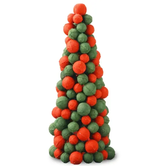 24" Unlit Burlap Tower with Pot Pack Artificial Christmas Tree {1}