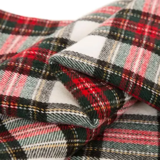 Glitzhome&reg; Red Plaid Woven Throw {5}