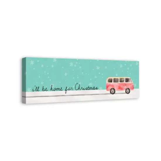 I'll Be Home for Christmas Canvas Wall Art {3}