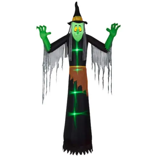 12ft. Airblown&reg; Inflatable Halloween Lightshow Witch  {1}