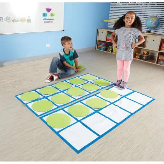Learning Essentials&trade; Ten-Frame Floor Mat Activity Set {4}