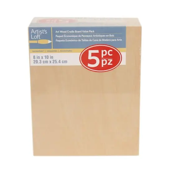Cradled Wood Painting Panel Pack by Artist's Loft&trade; Necessities&trade; {5}