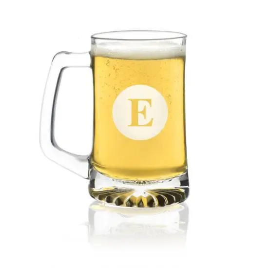 Hortense B. Hewitt Co. Engraved Glass Mug Z {2}