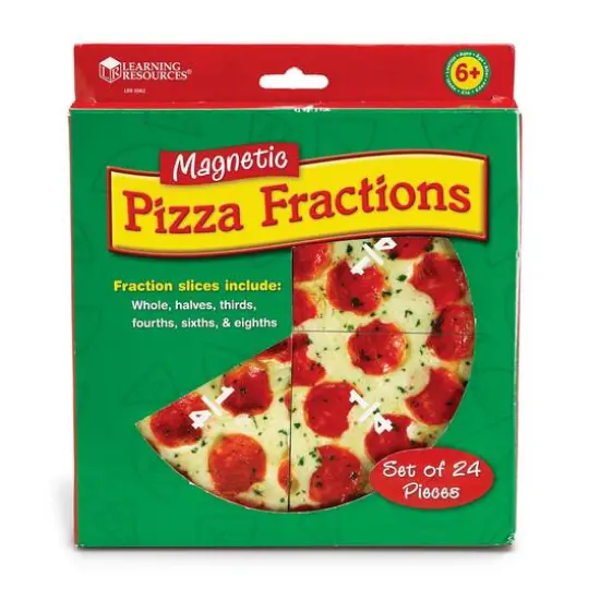 Learning Resources&reg; Magnetic Pizza Fraction Demonstration Set {1}