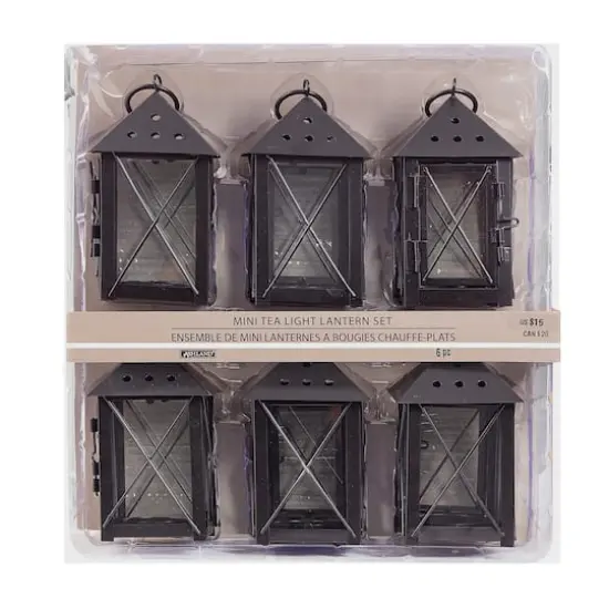 5" Mini Tea Light Lanterns, 6ct. by Ashland&reg; {3}