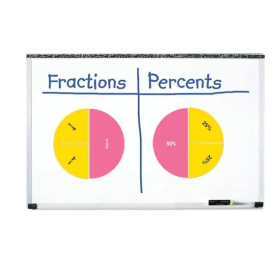 Learning Resources&reg; Double-sided Magnetic Fraction Circles {4}