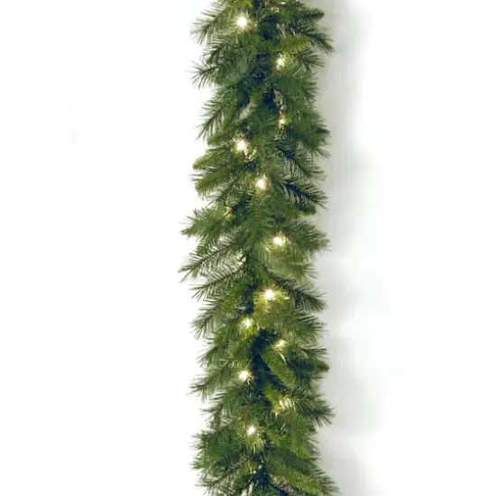 9ft. Pre-Lit Winchester Pine Garland, Clear Lights {1}