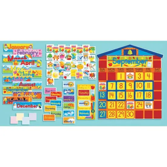 All-In-One Schoolhouse Calendar Bulletin Board Set {1}