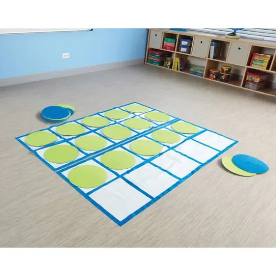 Learning Essentials&trade; Ten-Frame Floor Mat Activity Set {6}