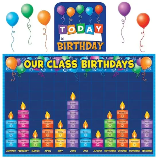 Teacher Created Resources Birthday Graph Bulletin Board Display Set  {1}
