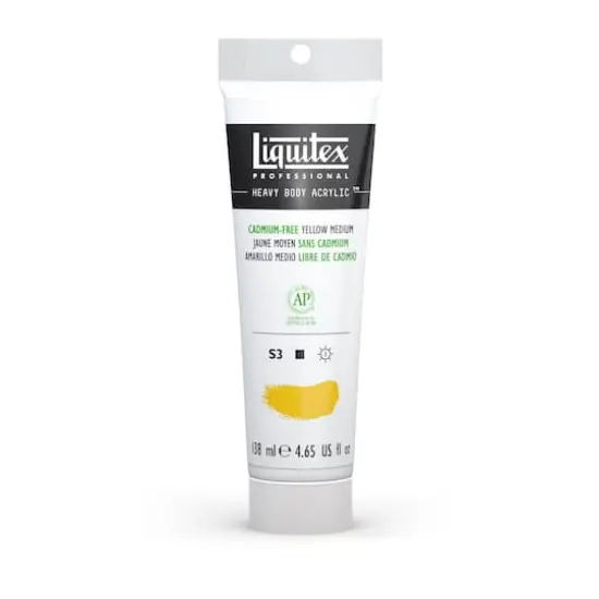 Liquitex&reg; 4.65oz. Heavy Body Acrylic&trade; Paint 890 Cadmium-Free Yellow Medium {1}