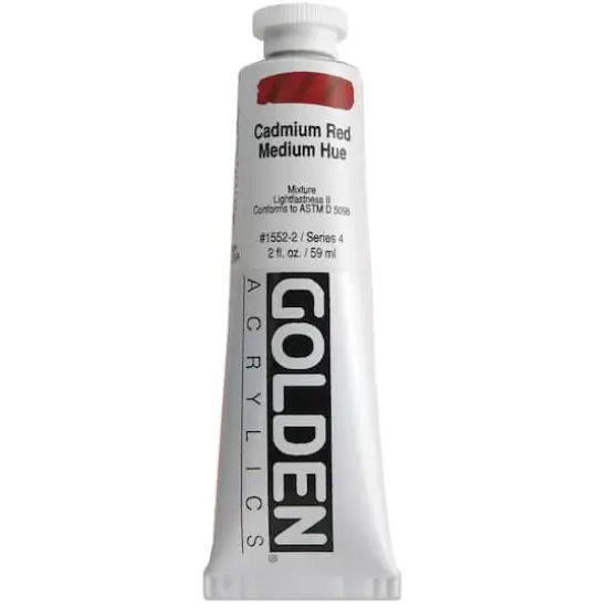 Golden&reg; 2oz. Heavy Body Acrylic Paint Cadmium Red Medium Hue {1}
