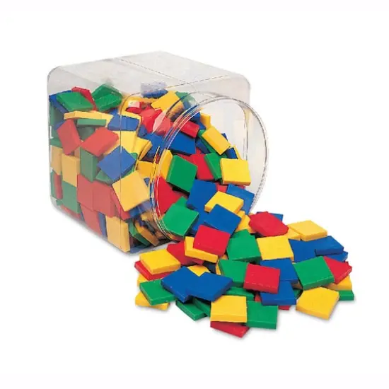 Learning Resources&reg; Plastic Square Color Tiles {1}