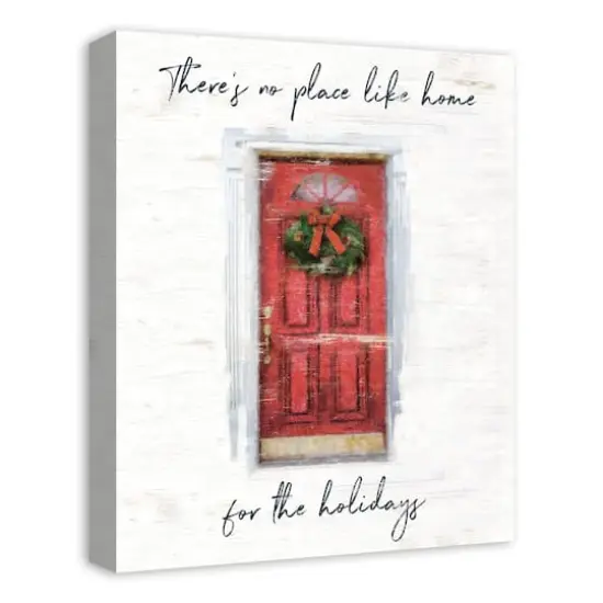 There's No Place Like Home for the Holidays Canvas Wall Art {4}