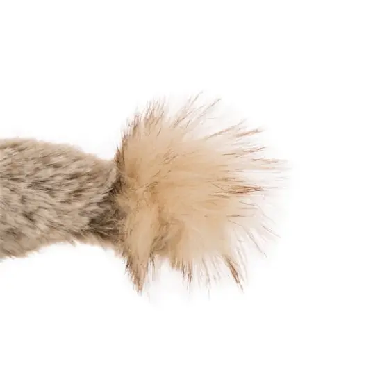 Glitzhome® 12" Christmas Light Brown Faux Fur Santa Figurine {3}