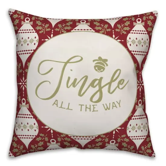 Designs Direct Jingle All The Way 18x18 Throw Pillow {1}