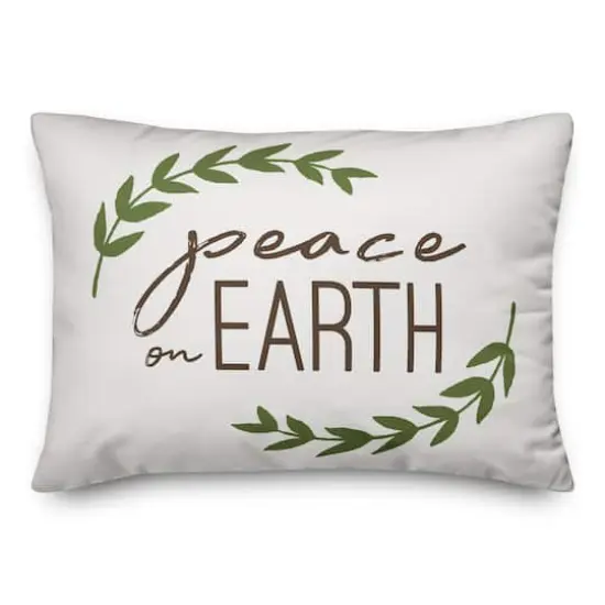 Designs Direct Peace On Earth 14x20 Throw Pillow {1}
