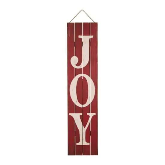 Glitzhome&reg; 42" Joy Christmas Wooden Porch Sign {1}