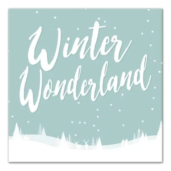Winter Wonderland Canvas Wall Art {1}