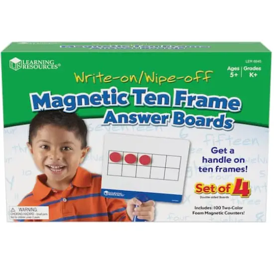 Learning Resources&reg; Magnetic Ten-Frame Answer Boards Set {1}