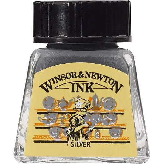 Winsor & Newton&reg; Silver Drawing Ink, 30mL {1}