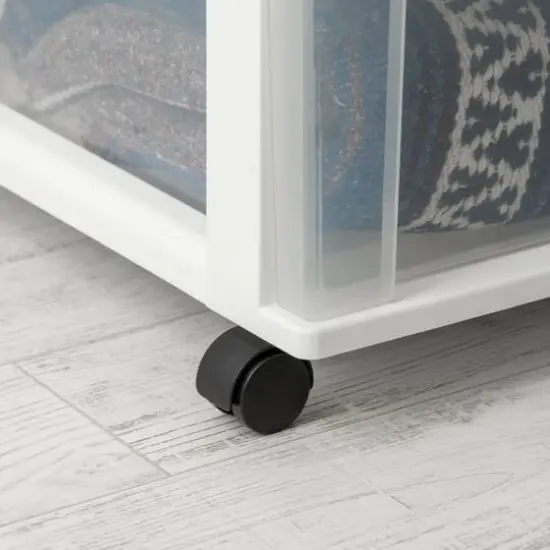 	Iris&reg; 5 Drawer Rolling Storage Cart White {7}