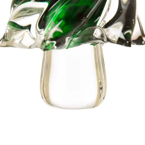 Glitzhome&reg; 8" Table D&eacute;cor Glass Christmas Tree {6}