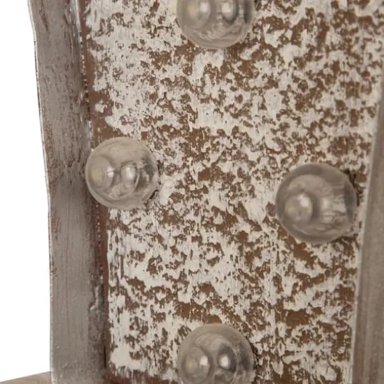 Glitzhome&reg; Christmas Marquee LED Gift Box Stocking Holder {4}