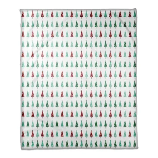 Simple Christmas Trees Throw Blanket {1}