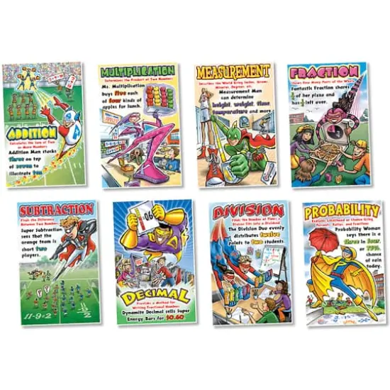 Math Superheroes Bulletin Board Set {1}