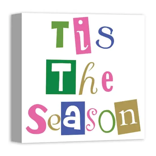 16" x 16" Tis the Season Canvas Wall Art {3}