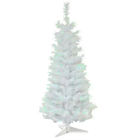  3ft. Unlit White Iridescent Artificial Christmas Tree {1}