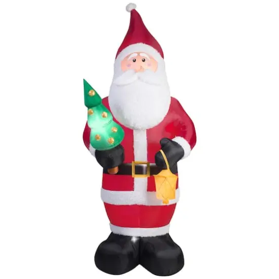9.5ft. Airblown&reg; Inflatable Christmas Kaleidoscope Mixed Media Santa Claus {1}