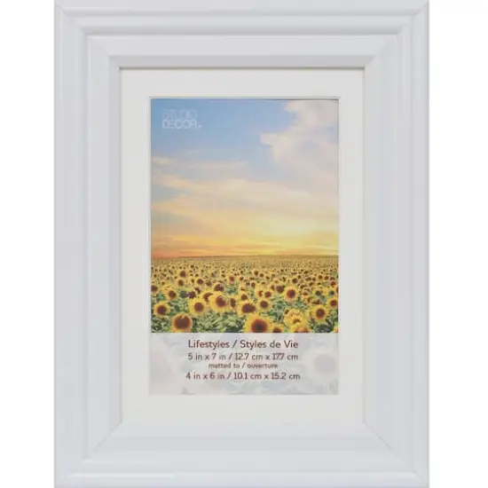 5 Pack Lifestyles 4" x 6" White Frame with Mat by Studio D&eacute;cor&reg; {1}