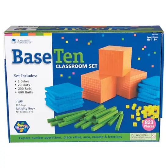 Learning Resources&reg; Brights!&trade; Base 10 Classroom Set {1}
