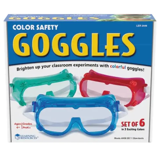 Learning Resources&reg; Colored Safety Goggles 6 Pack {3}