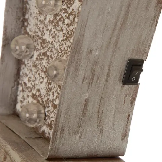 Glitzhome&reg; Christmas Marquee LED Gift Box Stocking Holder {5}