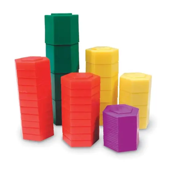 Learning Resources&reg; Hexagram Weights, 54 Per Set, 2 Sets {3}