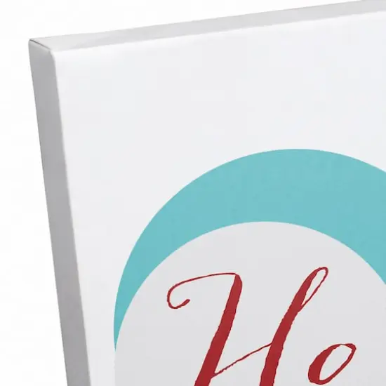 Midcentury Modern Ho Ho Ho Canvas Wall Art {3}