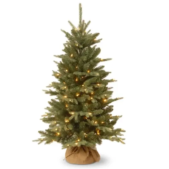4ft. Pre-Lit Everyday Collection Burlap Artificial Tabletop Christmas Tree, Clear Lights {1}