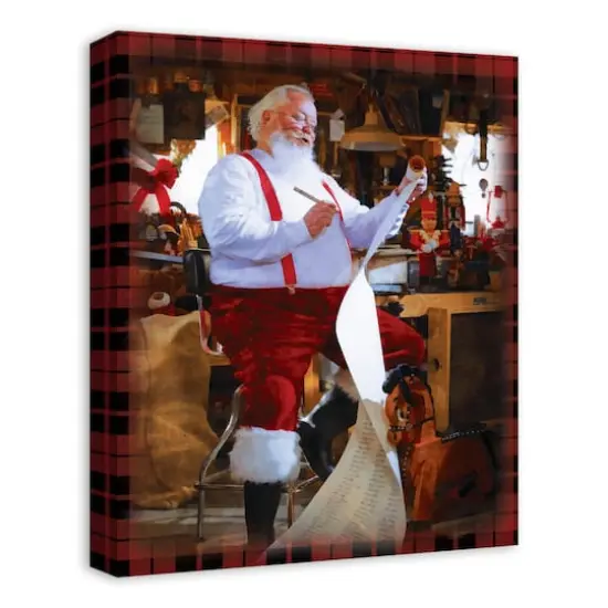Santa's Workshop Canvas Wall Art {4}