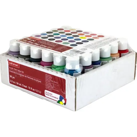 36 Color Acrylic Paint Value Set by Craft Smart&reg; {6}