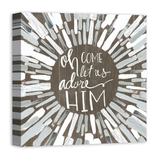 Oh Come Let Us Adore Him Canvas Wall Art {3}