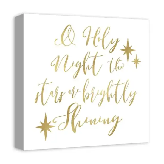 Oh Holy Night Canvas Wall Art {4}