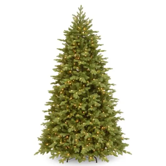 6.5 ft. Pre-Lit Feel Real&reg; Princeton Fraser Fir Hinged Artificial Christmas Tree, Dual Color&reg; LED Lights {1}