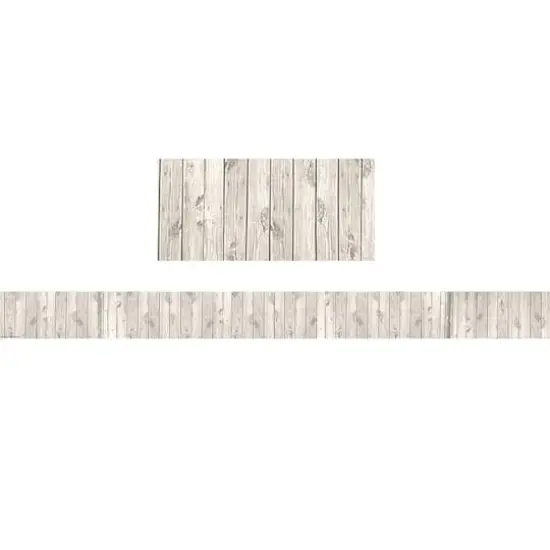 Teacher Created Resources Shabby Chic White Wood Print Borders, 210ft. {1}