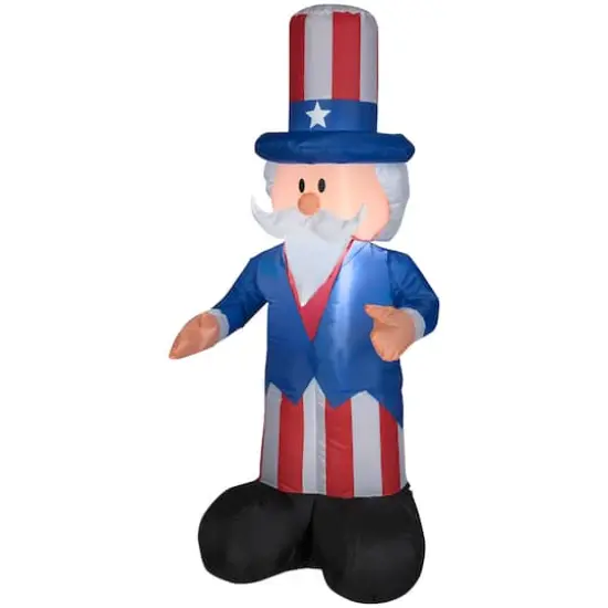 4ft. Airblown&reg; Inflatable Outdoor Fourth of July Uncle Sam {1}