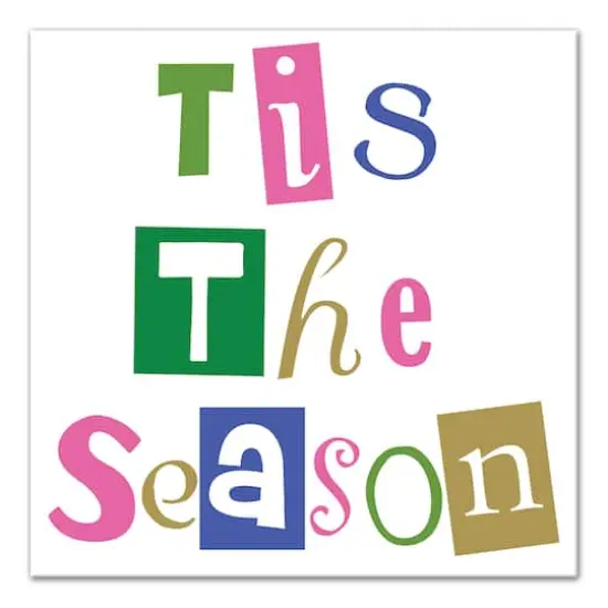 16" x 16" Tis the Season Canvas Wall Art {1}
