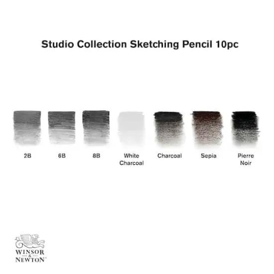 Winsor & Newton&trade; Studio Collection&trade; Sketching Pencil 10pc Tin Set {5}